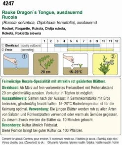 Rughetta Selvatica "Dragon's Tongue"