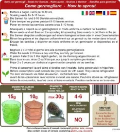 Semi Per Germogli Di Ravanello Rosso Bio, 15 G