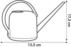 Elho B.for Soft Watering Can 1,7 L - Bianco, Verde Pietra