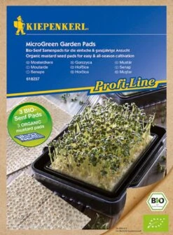 MicroGreen Garden Senape Bio - Ricarica, 3 Pz.