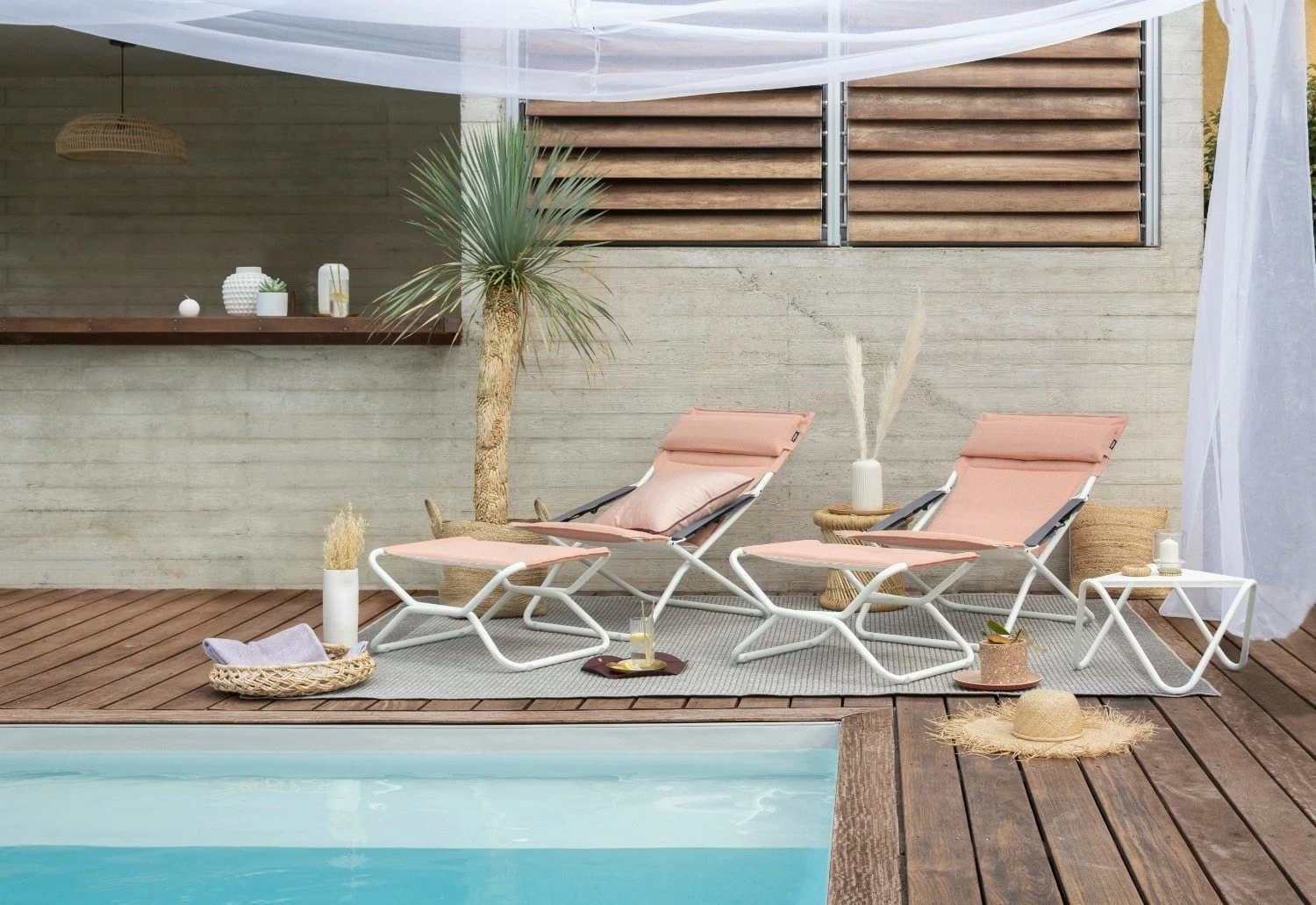 Lafuma BAYANNE - Poggiapiedi, Caolino, Ocre (arancione) 4 Lafuma BAYANNE - Poggiapiedi, Caolino, Ocre (arancione) - immagine 2