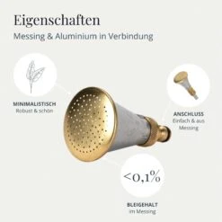 Lancia A Doccia In Ottone Per Fiori -Giardino Perfetto livlig53 lancia a doccia in ottone per fiori 1 pz 1255332 it