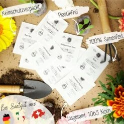 Set Di Semi Bio - Fiori Per Api -Giardino Perfetto loveplants set di semi bio fiori per api 1546733 it