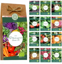 Set Di Semi Bio - Verdure Per Orto Rialzato E Balcone