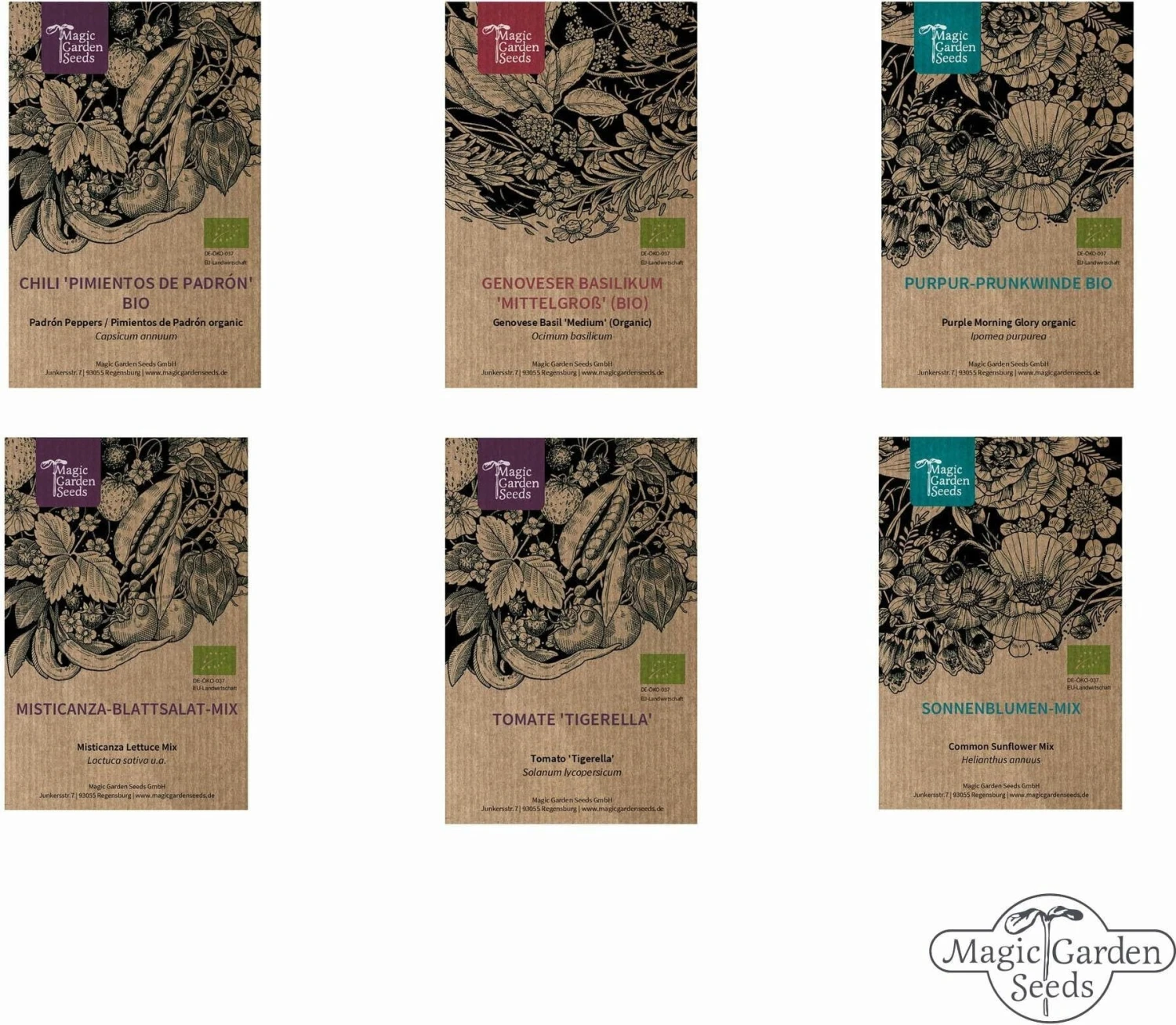 6 Varietà Di Piante Bio: Di Tutto Un Po' - Set Di Semi 3 6 Varietà Di Piante Bio: Di Tutto Un Po' - Set Di Semi