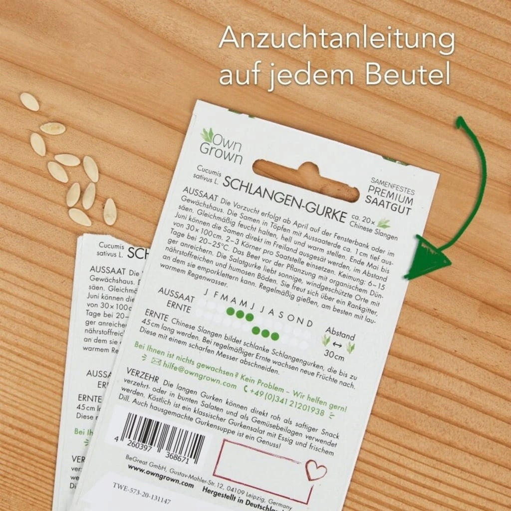 Set Di Semi - 6 Cetrioli 6 Set Di Semi - 6 Cetrioli - immagine 4