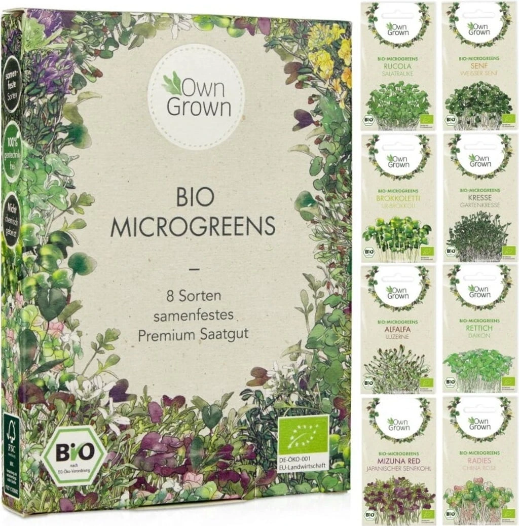 Set Di Semi - 8 Microgreens Bio 5 Set Di Semi - 8 Microgreens Bio - immagine 3