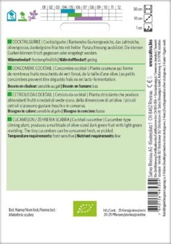 Melothria Scabra Bio - Cetriolo Da Cocktail