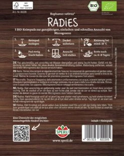 Pad Bio Per Microgreen - Ravanello