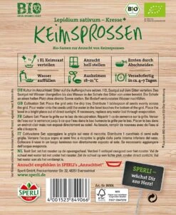 Semi Per Germogli BIO - Crescione, 30 G